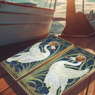 Swan Standoff Vintage Cornhole Set by Walter Crane