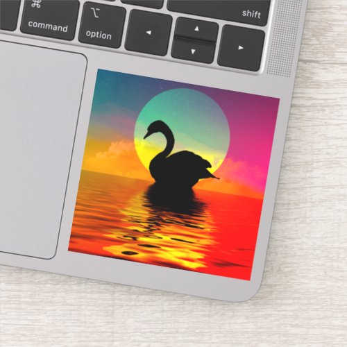 Swan Sticker