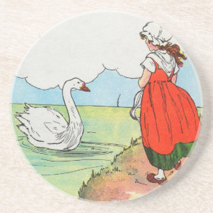 Swan, swan, over the sea.  Swim, swan, swim! Coaster