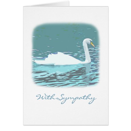 Swan Sympathy card