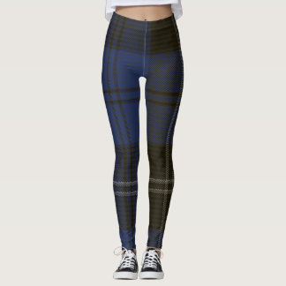 Swan Tartan Clan Plaid Leggings