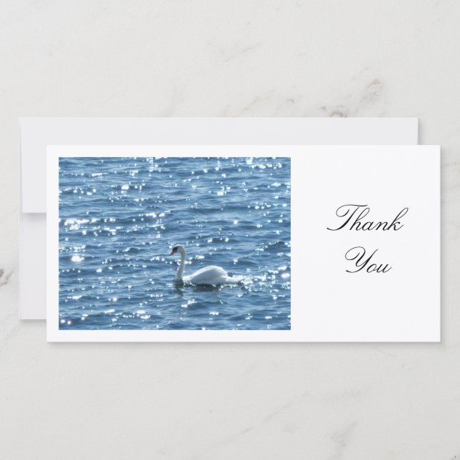 Swan - Thank You Card (Front)