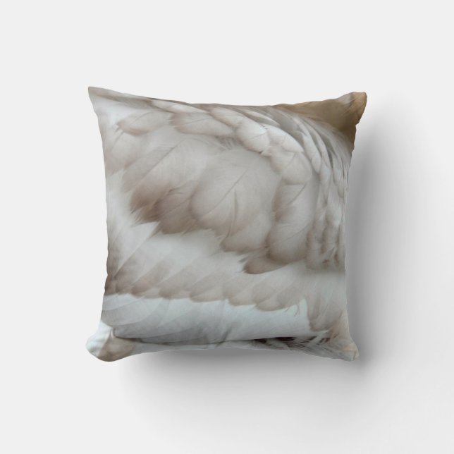 Swan Throw Pillow (Front)