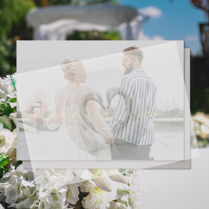 Swan Vellum Overlay Paper Vellum Invitations