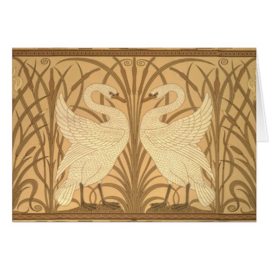 Swan wallpaper design cards (Front Horizontal)