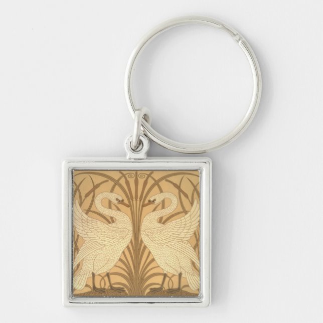 Swan wallpaper design keychain (Front)