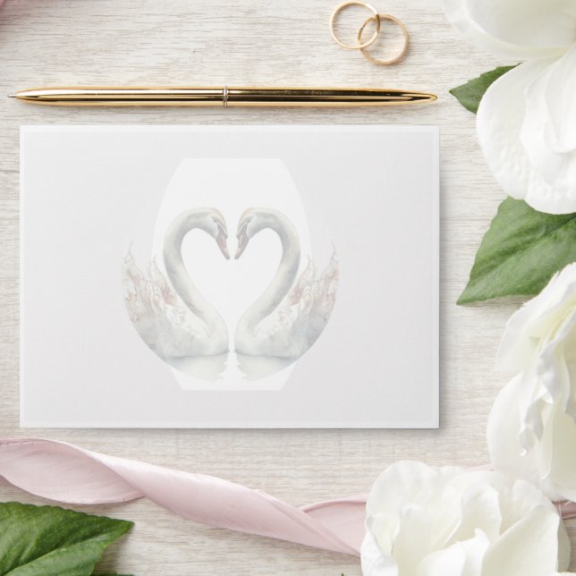 Swan Wedding Envelope (Wedding)