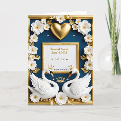 Swan Wedding Frame For Luxury Wedding Decor ✨ Program