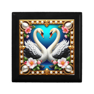 Swan Wedding Gift Box For Romantic Couple Presents