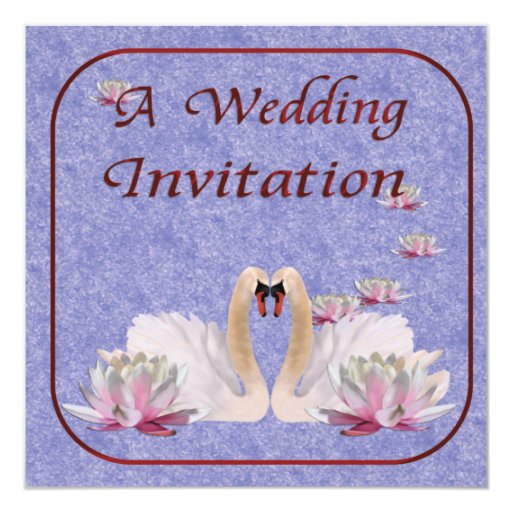 Swan Wedding Invitations 10