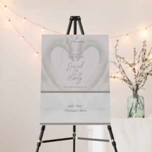 Swan Wedding Welcome Foam Board