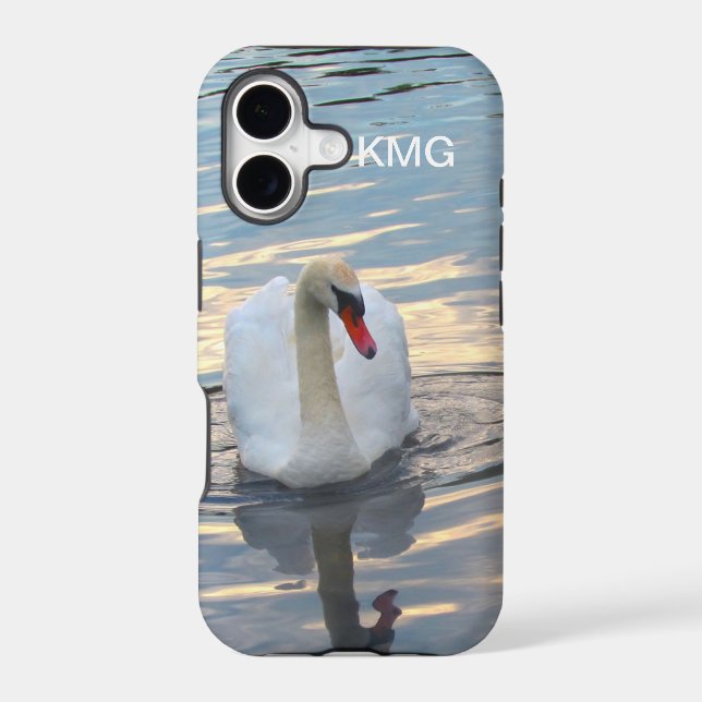 Swan with Reflection Iphone Case (Back)