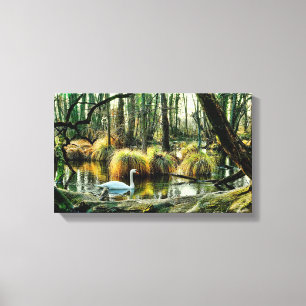 Swan Zazzle_Growshop. Canvas Print