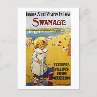 Swanage, Great Britain, Travel, Vintage Postcard