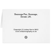 SWANAGE PIER, SWANAGE, DORSET, UK CARDS (Back Horizontal)
