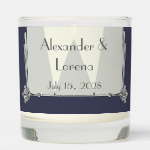 Swanky Art Deco in Blue Scented Candle