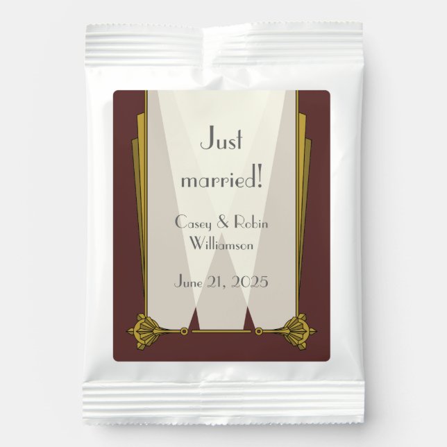 Swanky Art Deco in Red Drink Mix (Front)