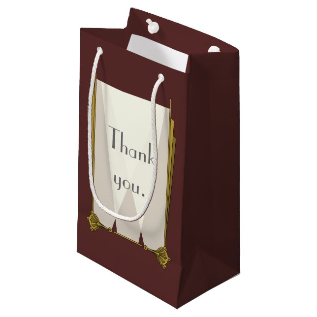 Swanky Art Deco in Red Gift Bag (Front Angled)