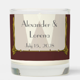 Swanky Art Deco in Red Scented Candle