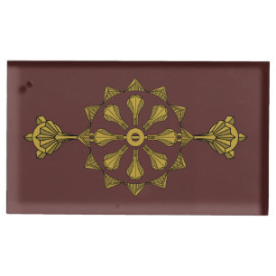 Swanky Art Deco in Red Table Card Stand