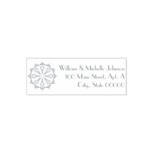 Swanky Art Deco Self-Inking Address Stamp