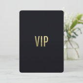 Swanky Faux Gold Leaf Foil "VIP" Typography (Standing Front)