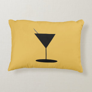 Swanky Martini Glass Decorative Pillow