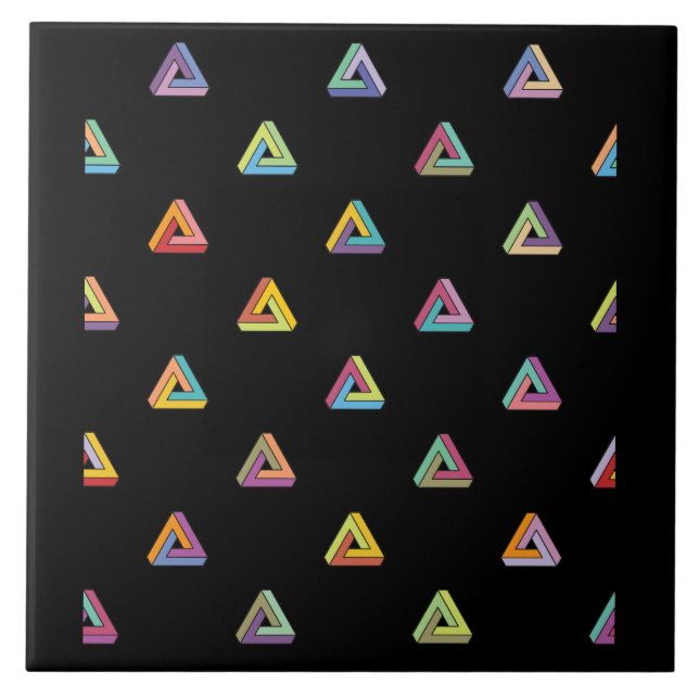 Swanky Penrose Pattern Ceramic Tile (Front)