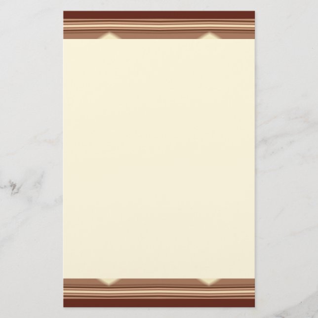 Swanky Western Stripes Stationery Paper (Front)