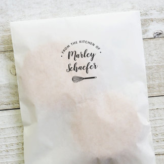 Swanky Whisk Personalized Cooking or Baking Self-inking Stamp