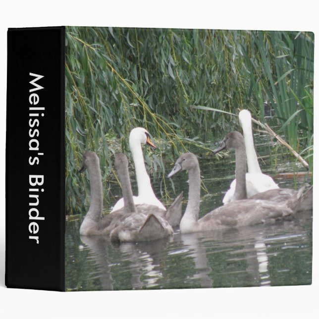 Swans and Cygnets Custom Binder (Front/Spine)