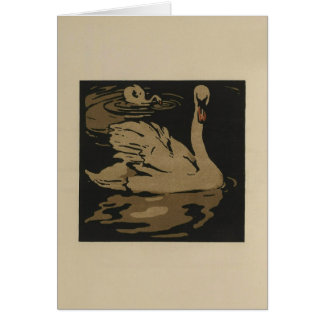Swans and Their Reflections Cards