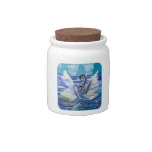 Swans "Art by Kids" Candy Jar