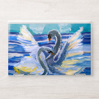 Swans "Art by Kids" HP Laptop Skin