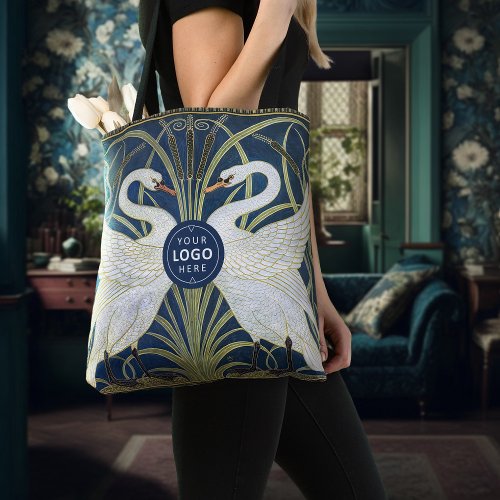 Swans Art Deco Nouveau Walter Crane Victorian  Tote Bag