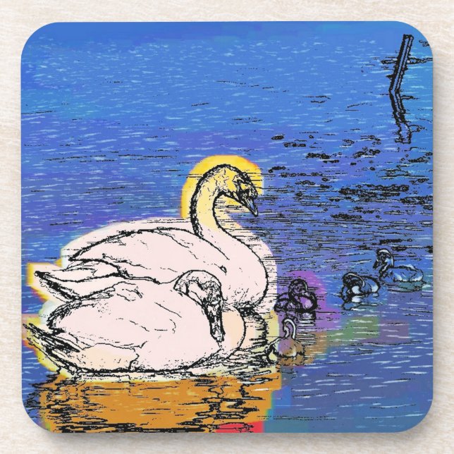 SWANS BEVERAGE COASTER (Front)