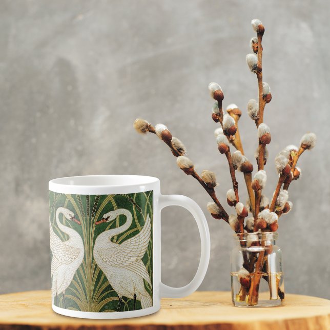 Swans Birds Iris Reeds Walter Crane Coffee Mug (Creator Uploaded)