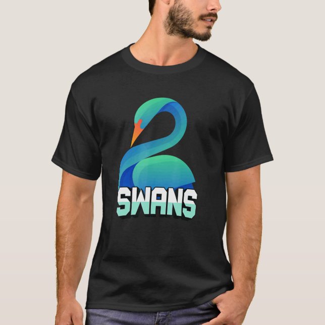 Swans  Fan Animal Wildlife Team Supporter 1 T-Shirt (Front)