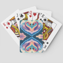Swans In Love Poker Cards