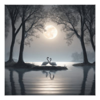 Swans in Love Poster