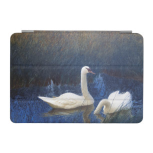 Swans in Reeds, Bruno Liljefors iPad Mini Cover