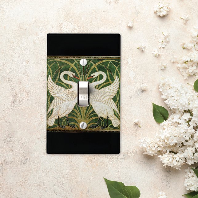 Swans Iris Walter Crane Decorative Light Switch Cover (Creator Uploaded)