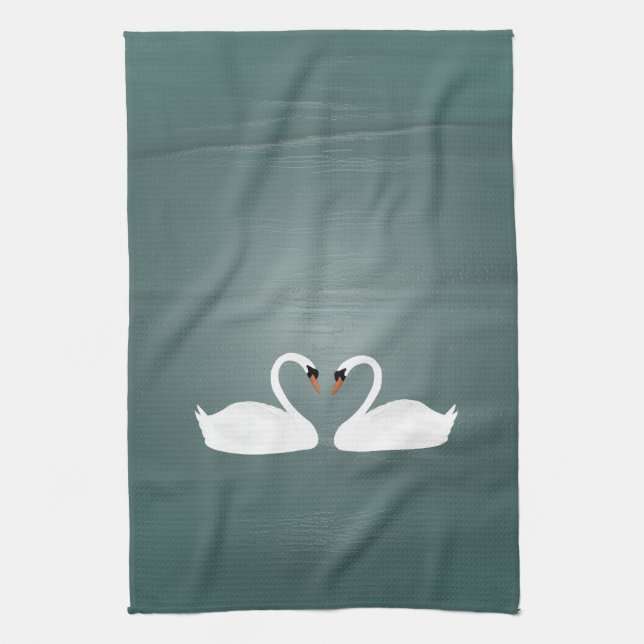 Swans Kitchen Towel (Vertical)