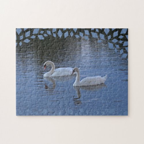 Swans on Blue Lake Puzzle