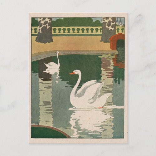Swans on Castle Lake Postcard