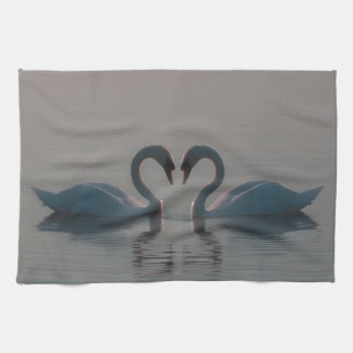 Swans on Lake Kitchen Towel