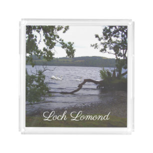 Swans on Loch Lomond Acrylic Tray