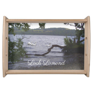 Swans on Loch Lomond Serving Tray