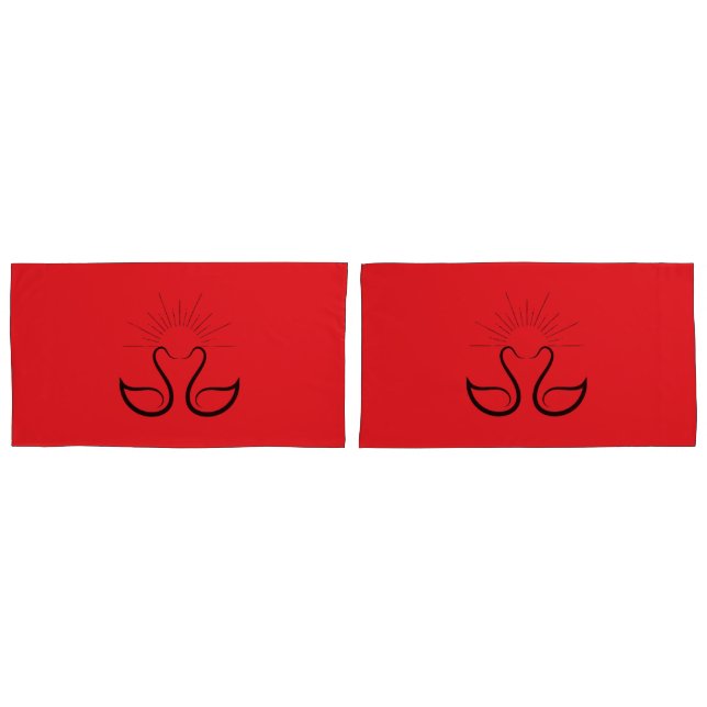 Swans Pillowcase (Front-Set)