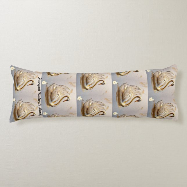 "Swan's Reflections of Beauty" Body Pillow (Front)